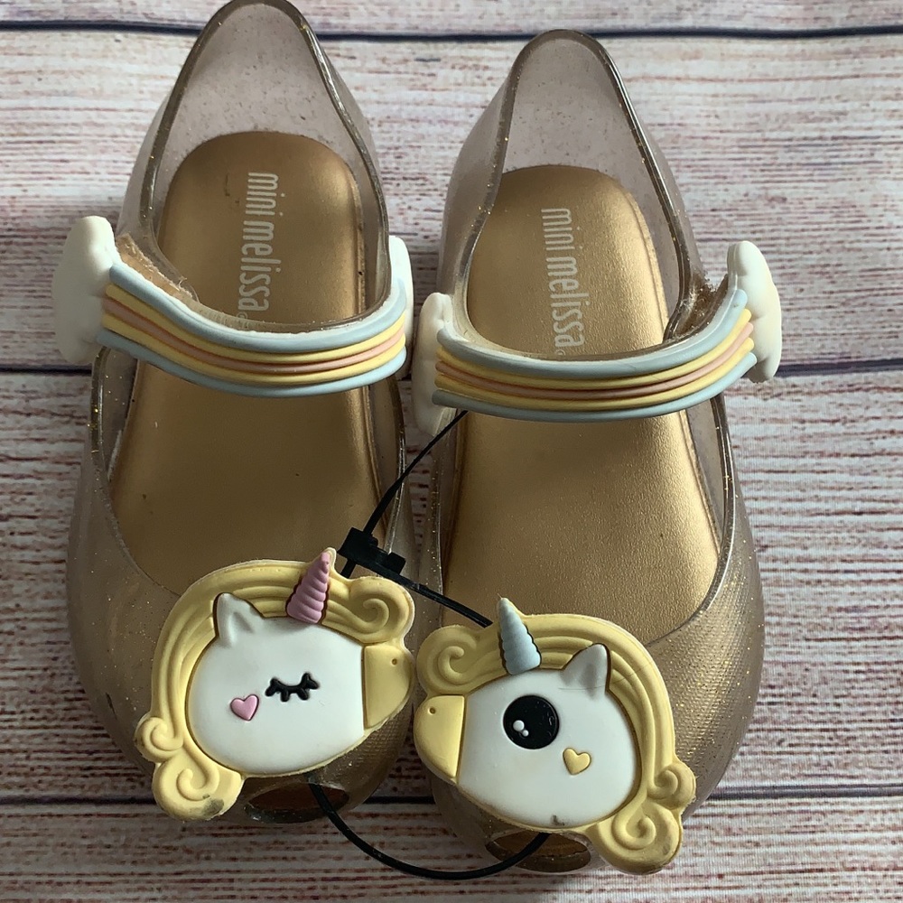 Clear unicorn mini Melissa’s